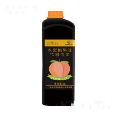 吉祥水蜜桃果味饮料浓浆2L