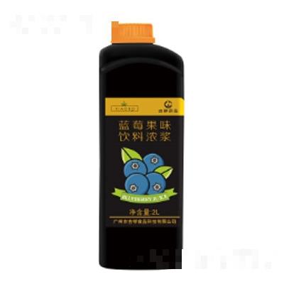 吉祥蓝莓果味饮料浓浆2L