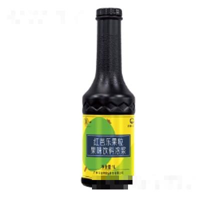 吉祥红芭乐果粒果味饮料浓浆1L