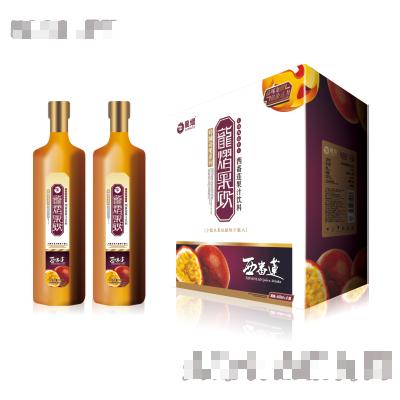 龙熠西番莲果汁饮料650ml×8瓶盒