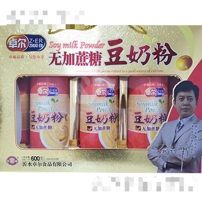 卓尔无蔗糖豆奶粉600g