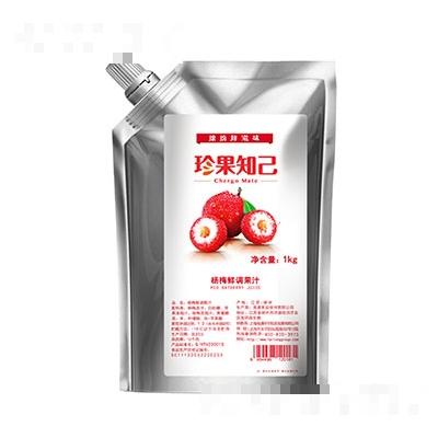 珍果知己杨梅鲜调果汁1kg
