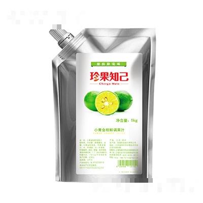 珍果知己小青金桔鲜调果汁1kg