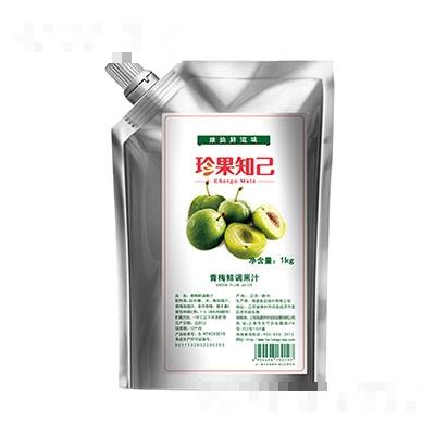 珍果知己青梅鲜调果汁1kg