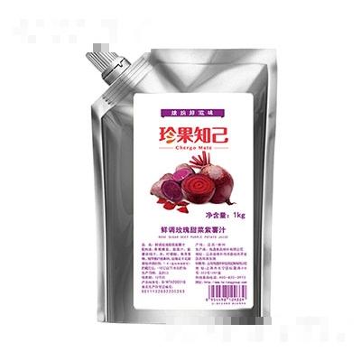 珍果知己玫瑰甜菜紫薯鲜调汁1kg