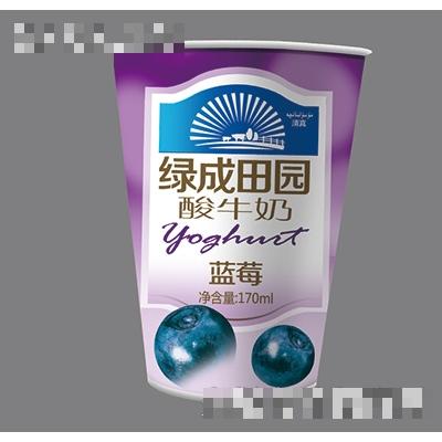 绿成田园酸牛奶蓝莓170ml