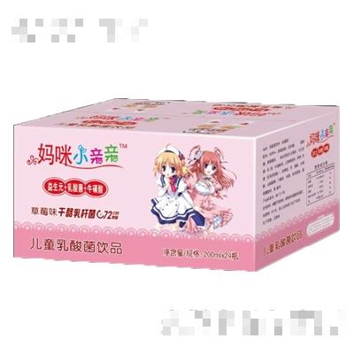 妈咪小亲亲草莓味乳酸菌饮品200mlx24瓶