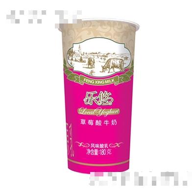 180g乐悠草莓酸牛奶
