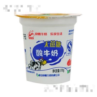快鹿无糖酸牛奶170g