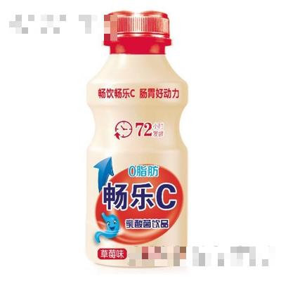 畅乐C草莓味乳酸菌饮品340ml