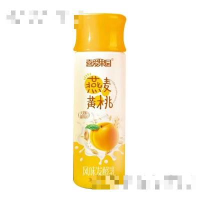 喜爱果园燕麦黄桃风味发酵乳