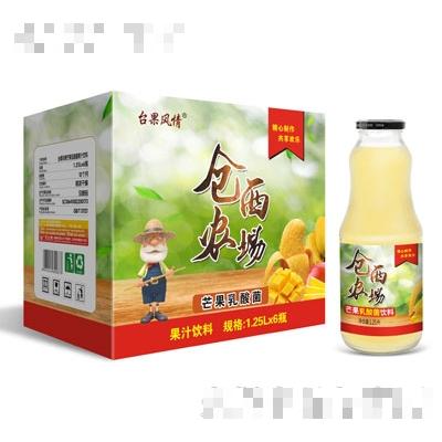 仓西农场芒果乳酸菌1.25LX6瓶