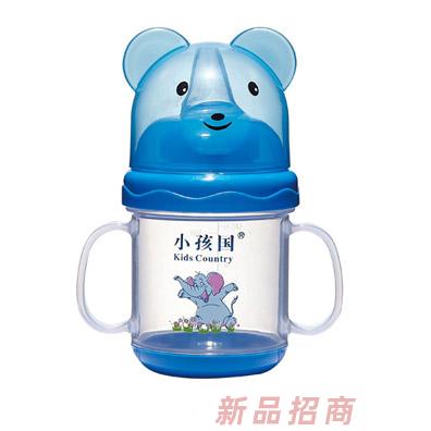 小孩国道达尔小熊双色学饮杯蓝色180ML
