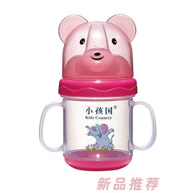 小孩国道达尔小熊双色学饮杯粉色180ML