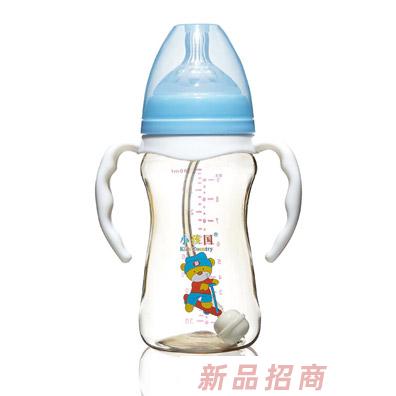 小孩国宽口修身自动PPSU奶瓶蓝色280ML