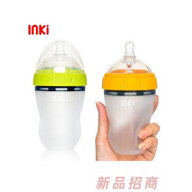 英其广口径硅胶奶瓶