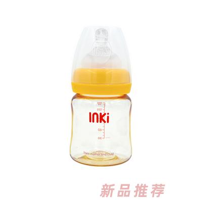 英其PPSU宽口径奶瓶黄色