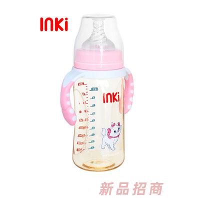 英其PPSU宽口径奶瓶-粉色
