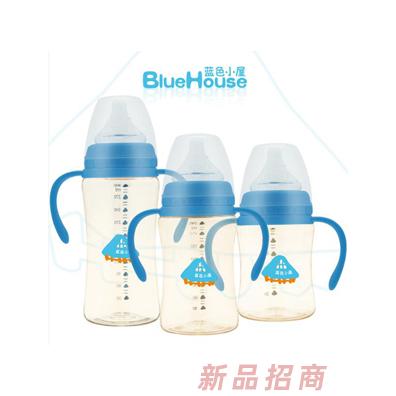蓝色小屋宽口PPSU香槟奶瓶