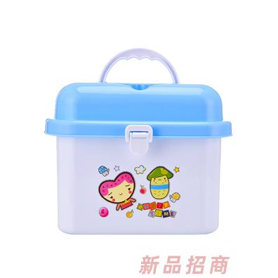 邦贝小象多功能奶瓶收纳箱蓝色