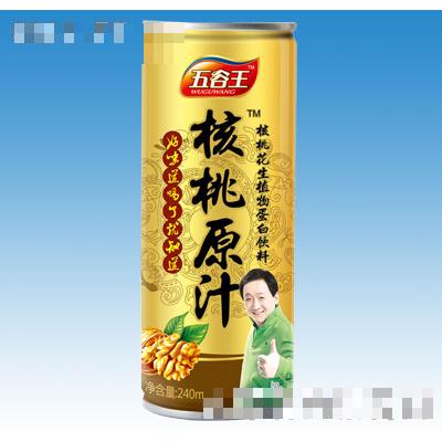 240ml五谷王核桃原汁罐装