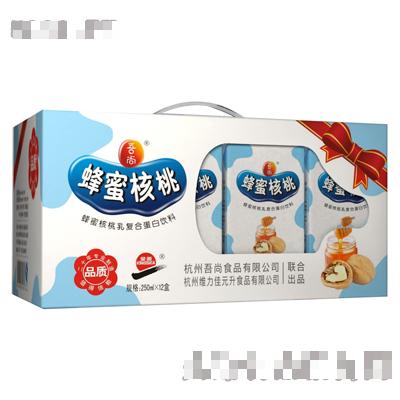 吾尚蜂蜜核桃复合蛋白饮料250ml×12盒
