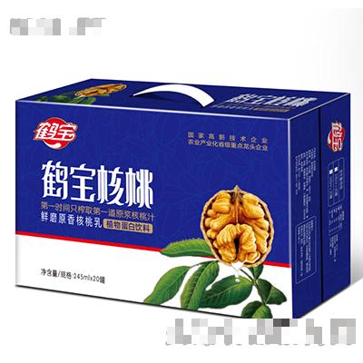245ml×20罐240ml鹤宝核桃鲜磨原香核桃乳