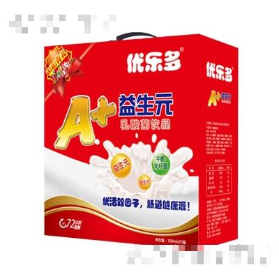 优乐多A+益生元100mlx25瓶