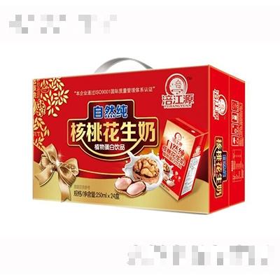涪江源自然纯核桃花生奶植物蛋白饮料250mlx24盒