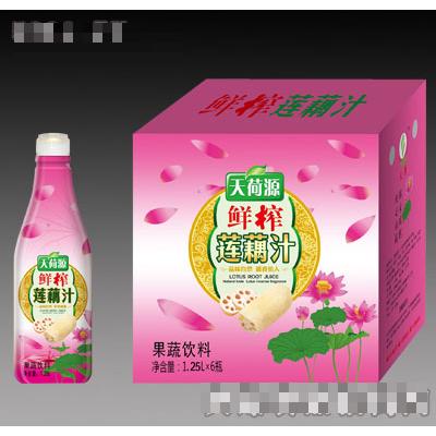 天荷源鲜榨莲藕汁1.25Lx6