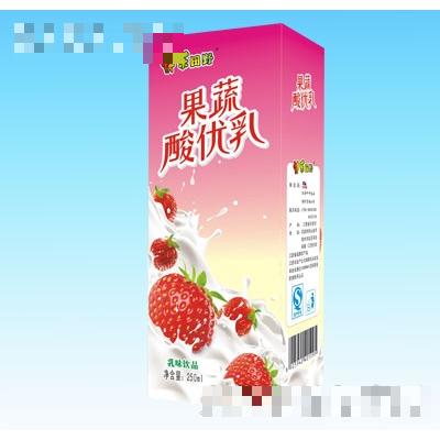 快乐田野果蔬酸优乳250ml