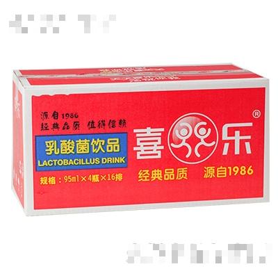 喜乐乳酸菌95mlX4瓶X16排