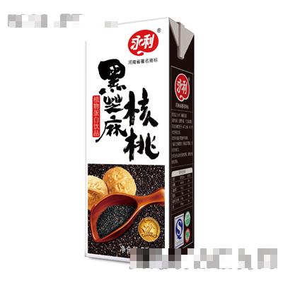 永利黑芝麻核桃乳苗条砖250ml