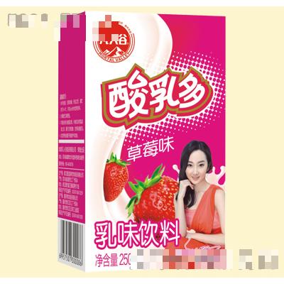 凡人谷酸乳多草莓味乳饮料250ml