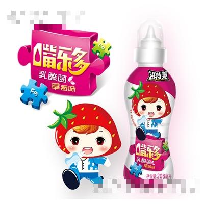 滋特美嘴乐多乳酸菌草莓味208ml