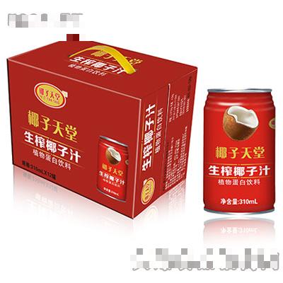 椰子天堂生榨椰子汁310mlx12罐
