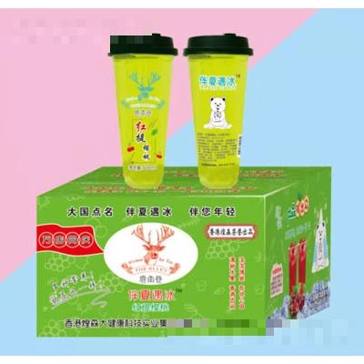 山果果鹿角巷杯装果汁伴夏遇冰红提樱桃果汁饮料招商箱装