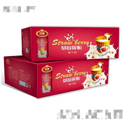 崇康-草莓果粒酸奶箱装