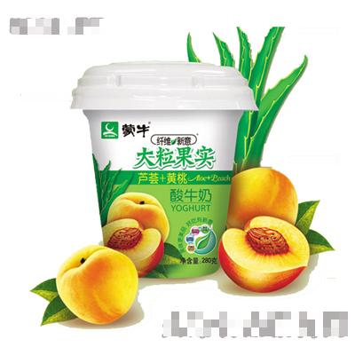 纤维新意大果粒酸奶(芦荟+黄