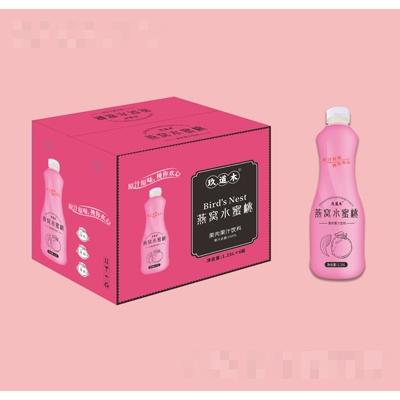 玖道木燕窝水蜜桃果肉果汁饮料1.25lX6瓶