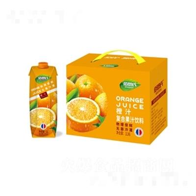 佰恩氏橙汁复合果汁饮料1L×6