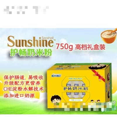 阳光海贝护畅奶米粉750g