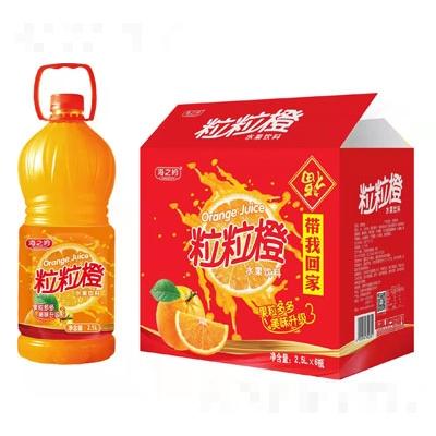 海之吟粒粒橙果汁饮料2.5L×6瓶