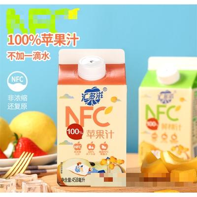 汇多滋100%NFC果汁苹果汁盒装458ml