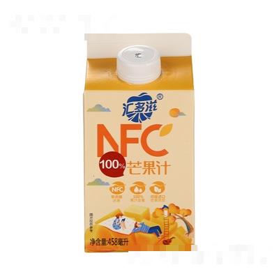汇多滋100%NFC果汁芒果汁盒装458毫升