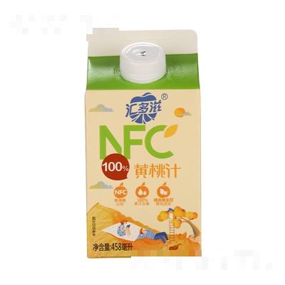 汇多滋100%NFC果汁黄桃汁盒装458毫升