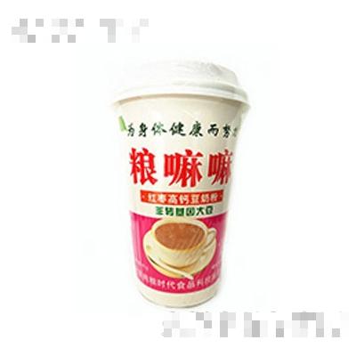 粮嘛嘛红枣高钙豆奶粉