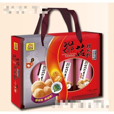 双捷金雀猴菇核桃粉礼盒装红
