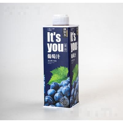 缘如玉葡萄汁复合果汁饮料600ml