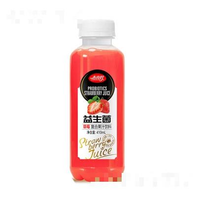 春尚好益生菌草莓复合果汁饮料410ml